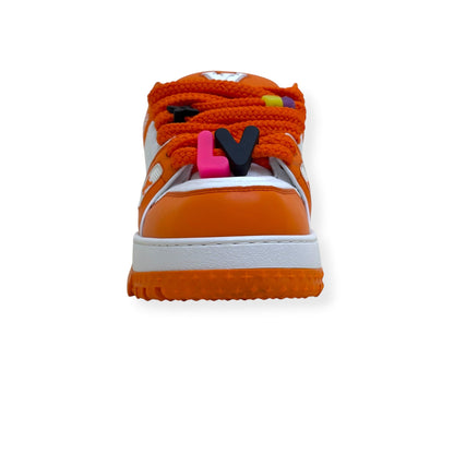 LOUIS VUITTON MAXI LV TRAINER SNEAKER ORANGE / WHITE UK9 | UK 9, Orange
