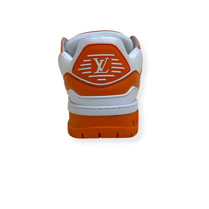 LOUIS VUITTON MAXI LV TRAINER SNEAKER ORANGE / WHITE UK9 | UK 9, Orange