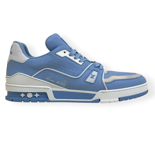 LOUIS VUITTON LV TRAINER SNEAKER BABY BLUE / WHITE UK10 | UK 10, Blue