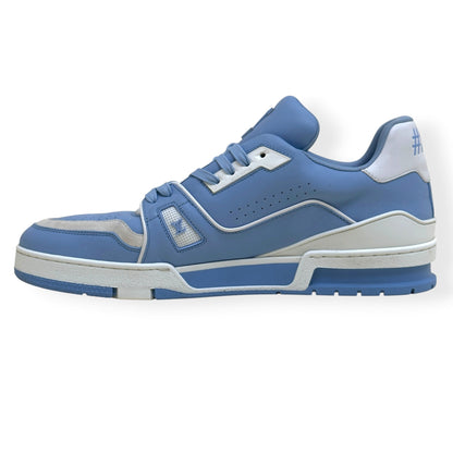 LOUIS VUITTON LV TRAINER SNEAKER BABY BLUE / WHITE UK10 | UK 10, Blue