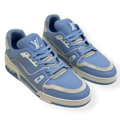 LOUIS VUITTON LV TRAINER SNEAKER BABY BLUE / WHITE UK10 | UK 10, Blue