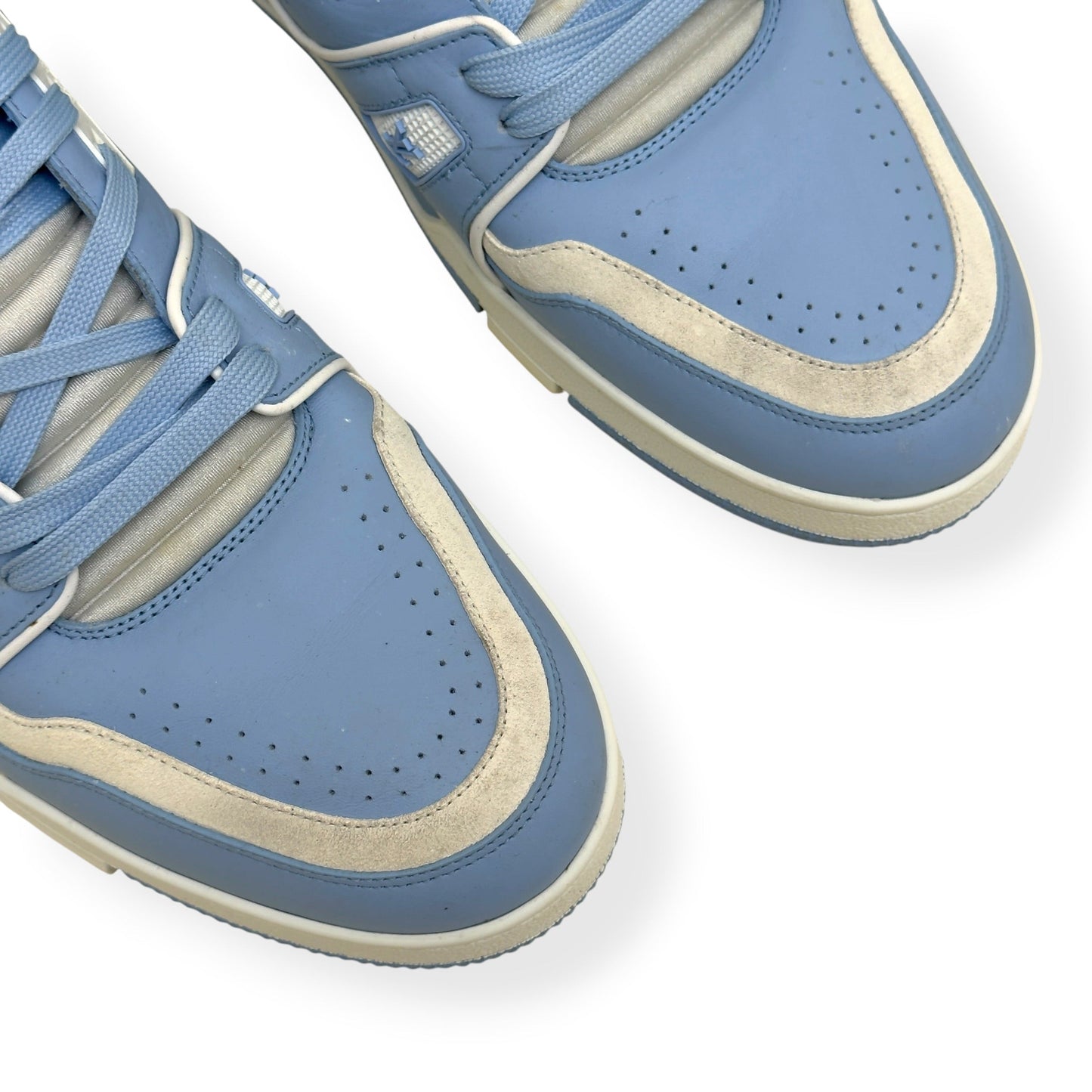 LOUIS VUITTON LV TRAINER SNEAKER BABY BLUE / WHITE UK10 | UK 10, Blue