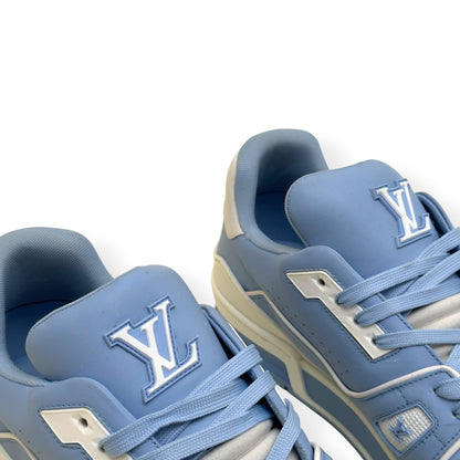 LOUIS VUITTON LV TRAINER SNEAKER BABY BLUE / WHITE UK10 | UK 10, Blue