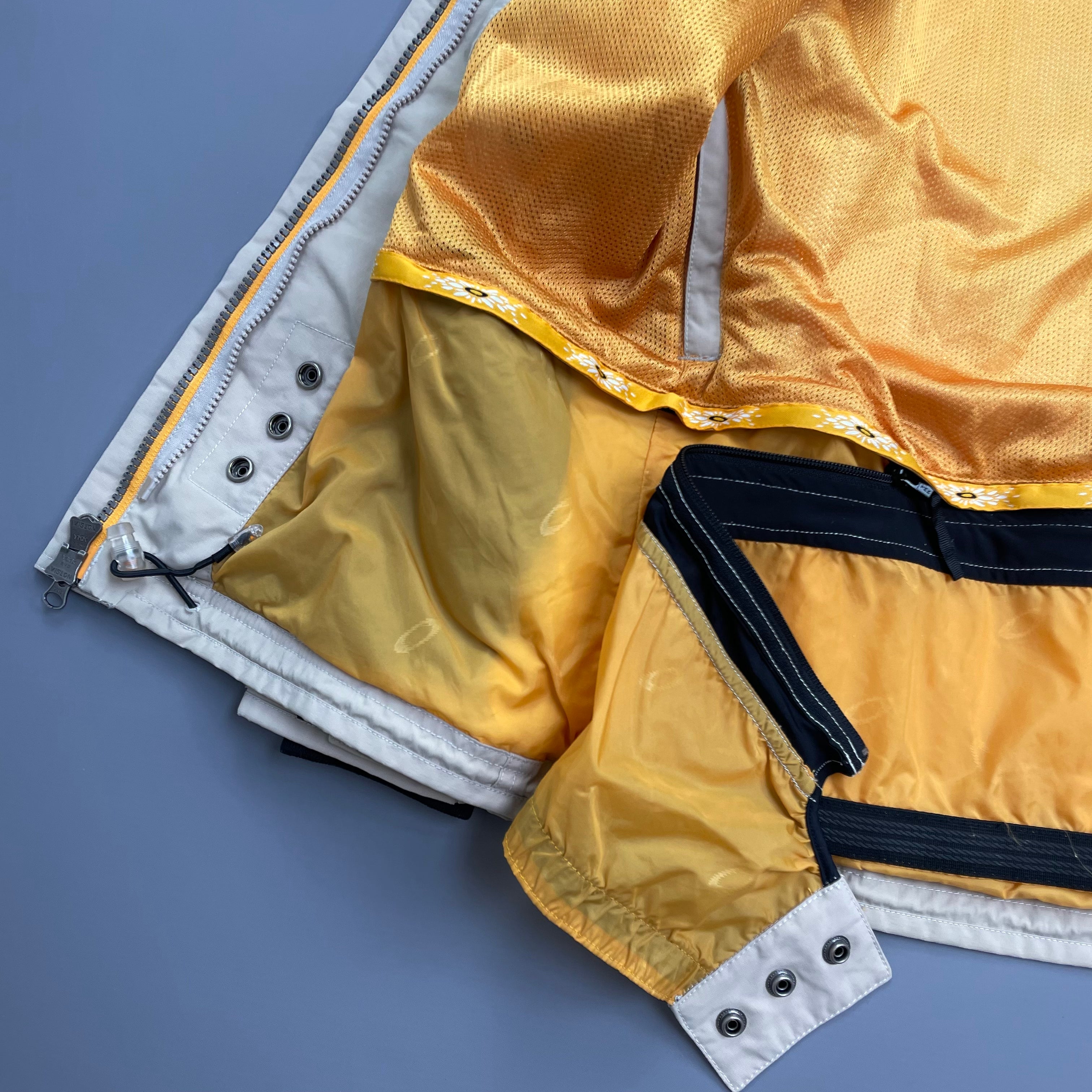 ベージュ/イエロー OAKLEY software スキージャケット　M ベージュ/イエロー OAKLEY software スキージャケット M