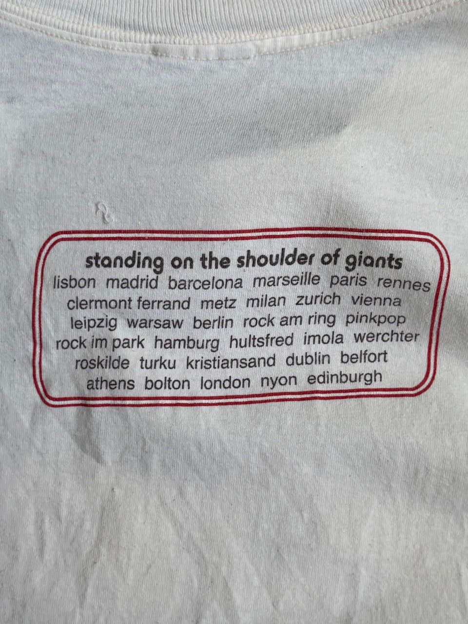 Oasis 1999 Giants Tee