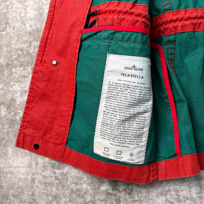 Stone Island Tela Stella Field Jacket (S) | Small, Red