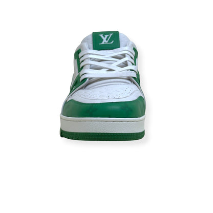 LOUIS VUITTON LV TRAINER SNEAKER GREEN / WHITE UK10 | UK 10, Green