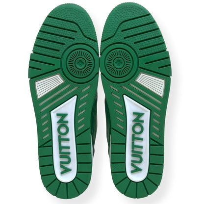 LOUIS VUITTON LV TRAINER SNEAKER GREEN / WHITE UK10 | UK 10, Green