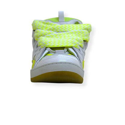 LANVIN CURB SNEAKER WHITE / NEON YELLOW 46 / UK11 | UK 11, White