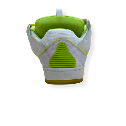 LANVIN CURB SNEAKER WHITE / NEON YELLOW 46 / UK11 | UK 11, White