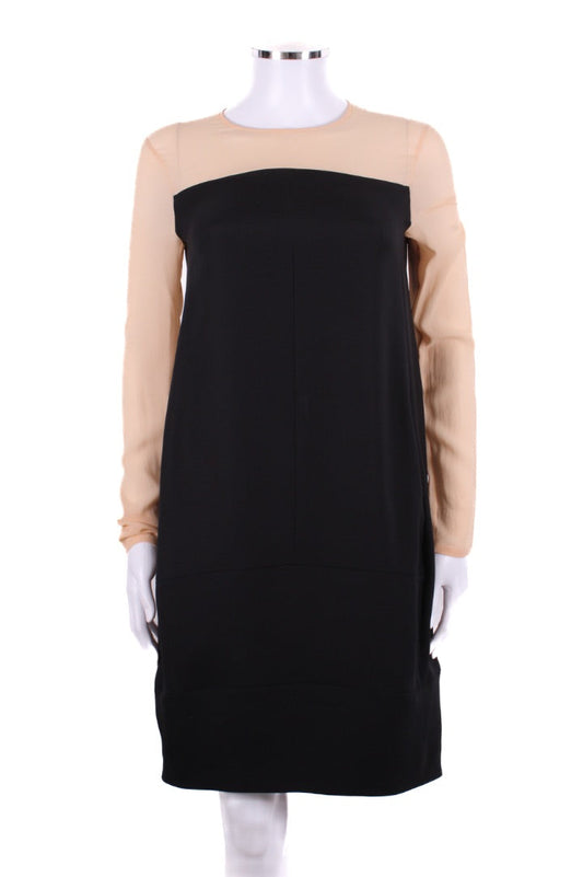 Celine L/S Dress Black/ Nude 8 | O/S, Black