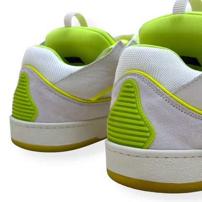 LANVIN CURB SNEAKER WHITE / NEON YELLOW 46 / UK11 | UK 11, White