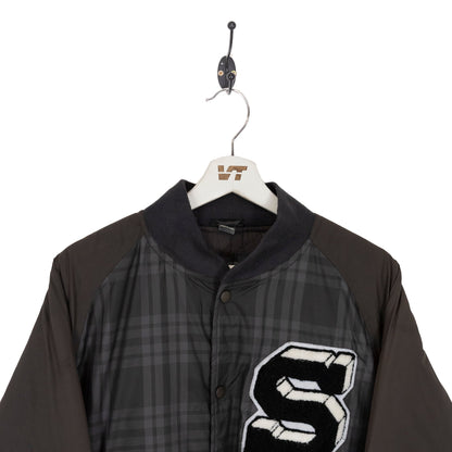 Stussy  'S' Plaid Tech Bomber Jacket