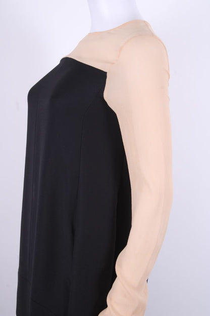 Celine L/S Dress Black/ Nude 8 | O/S, Black