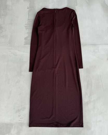 DOLCE AND GABBANA D&G NYLON BOW MIDI DRESS - M