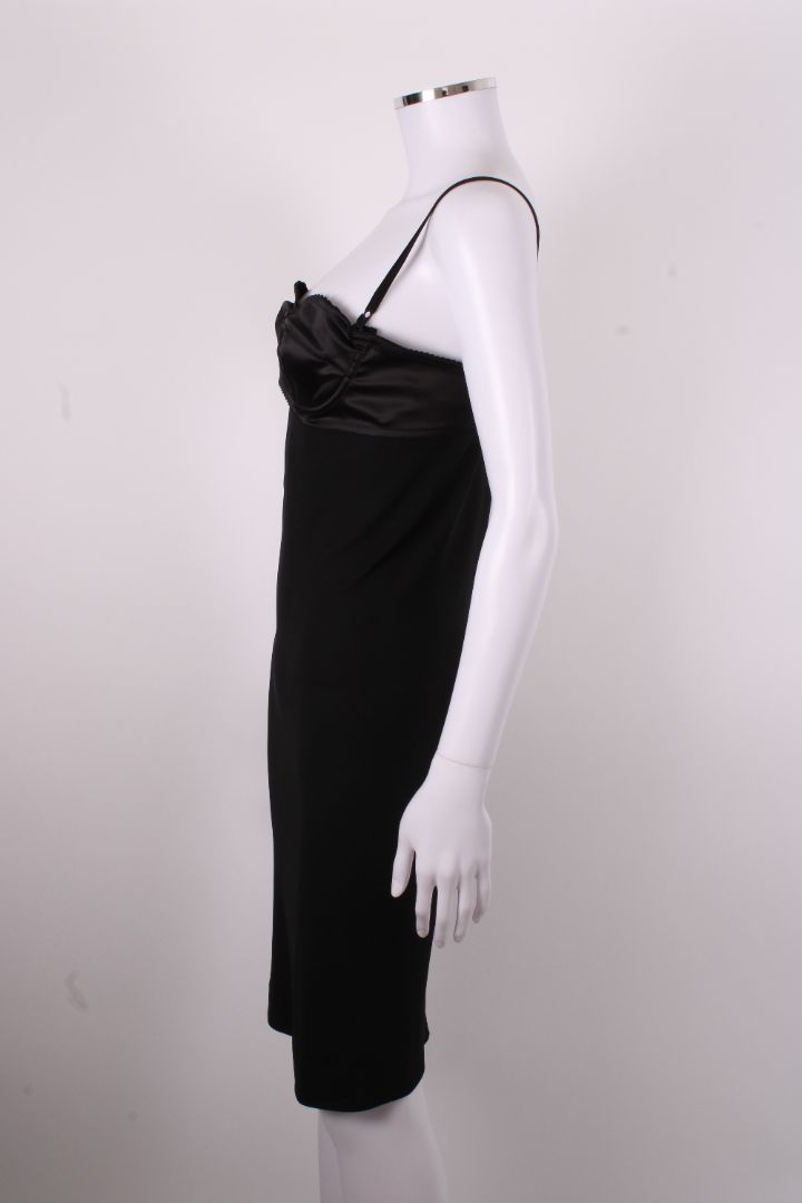 Dolce & Gabbana Bustier Slip Dress Black S | O/S, Black