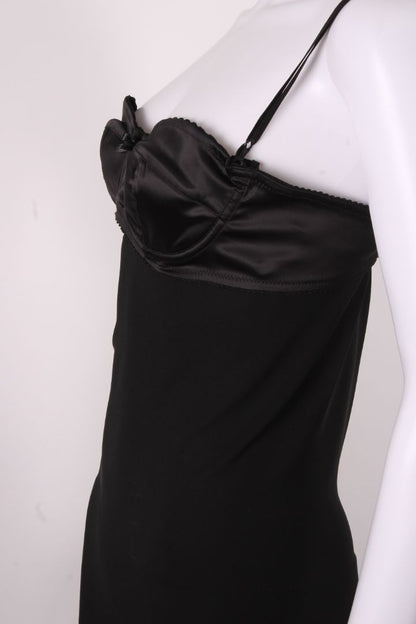 Dolce & Gabbana Bustier Slip Dress Black S | O/S, Black