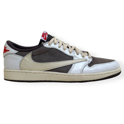 AIR JORDAN TRAVIS SCOTT 1 LOW OG REVERSE MOCHA SNEAKER UK11 | UK 11, White and Brown