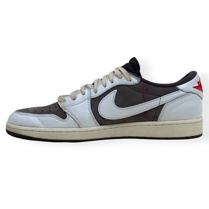 AIR JORDAN TRAVIS SCOTT 1 LOW OG REVERSE MOCHA SNEAKER UK11 | UK 11, White and Brown