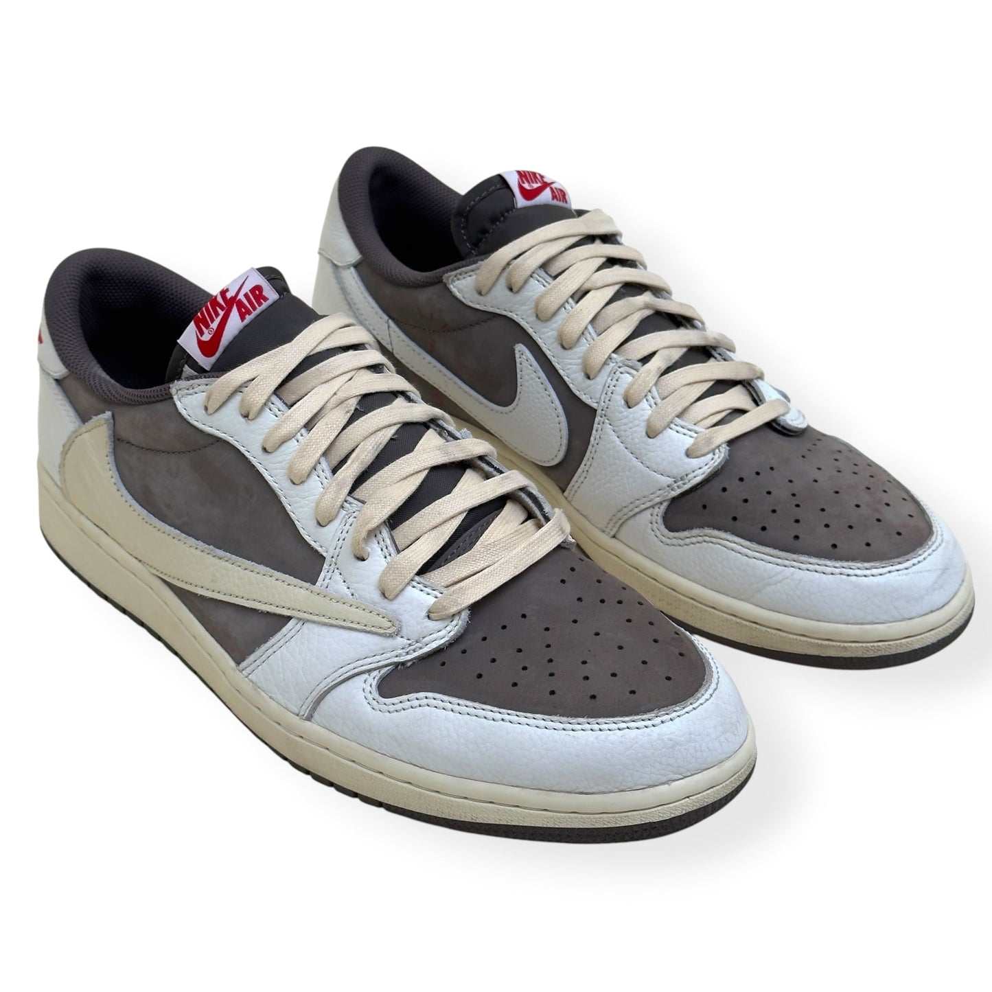 AIR JORDAN TRAVIS SCOTT 1 LOW OG REVERSE MOCHA SNEAKER UK11 | UK 11, White and Brown
