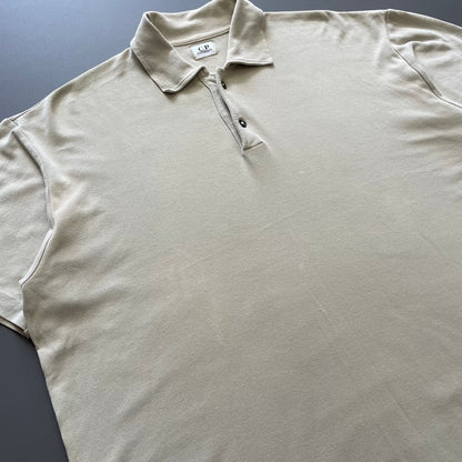 C.P. Company Beige SS99 Short Sleeve Polo Shirt | X-Large, Beige
