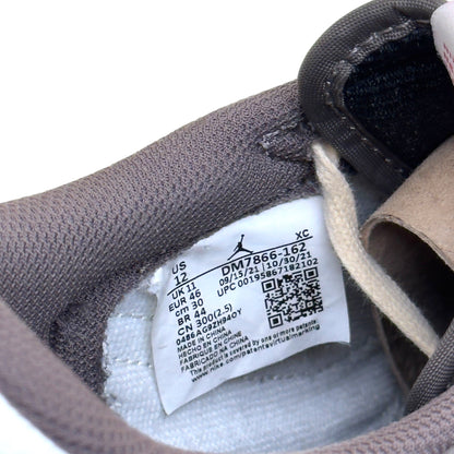 AIR JORDAN TRAVIS SCOTT 1 LOW OG REVERSE MOCHA SNEAKER UK11 | UK 11, White and Brown