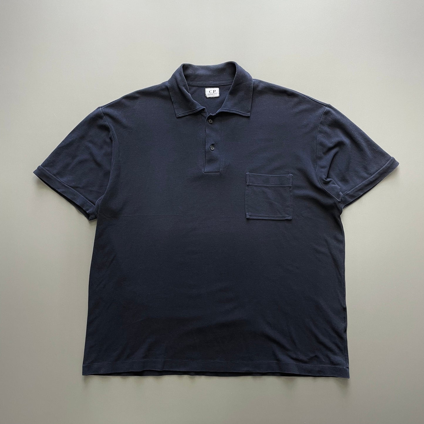 C.P. Company Navy SS99 Short Sleeve Polo Shirt | X-Large, Navy