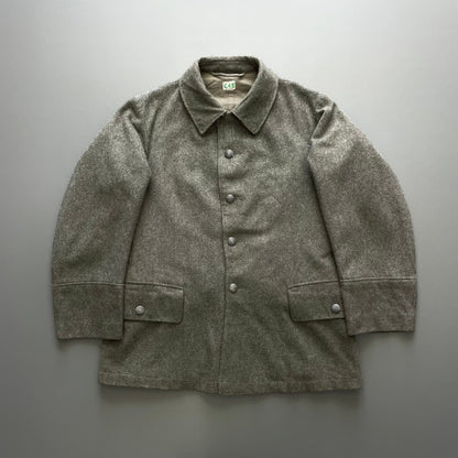 Vintage Swedish Military Grey 1942 WW2 Wool Jacket | Medium, Grey