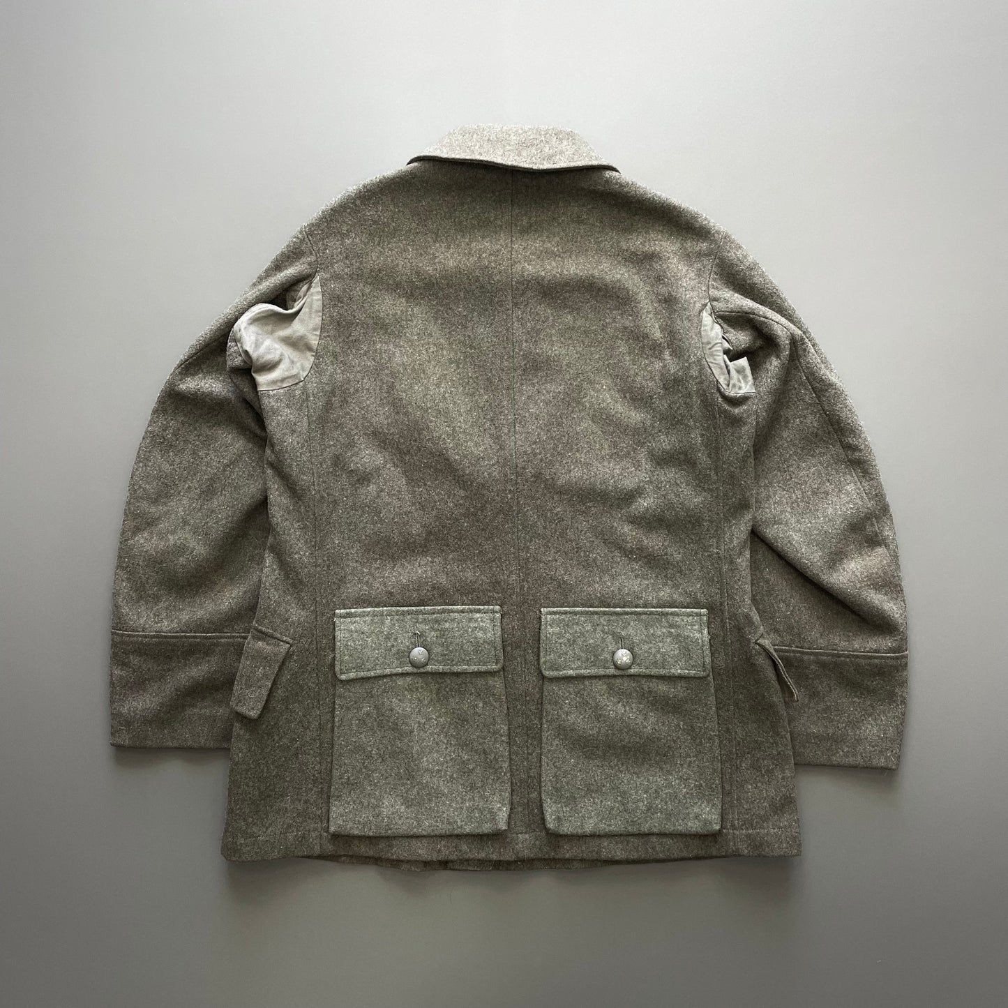 Vintage Swedish Military Grey 1942 WW2 Wool Jacket | Medium, Grey