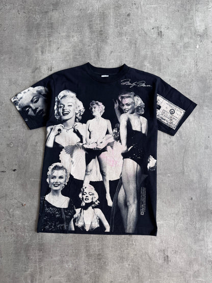 1998 Marilyn Monroe Popart All Over Print Graphic Tee | Medium, Multicoloured