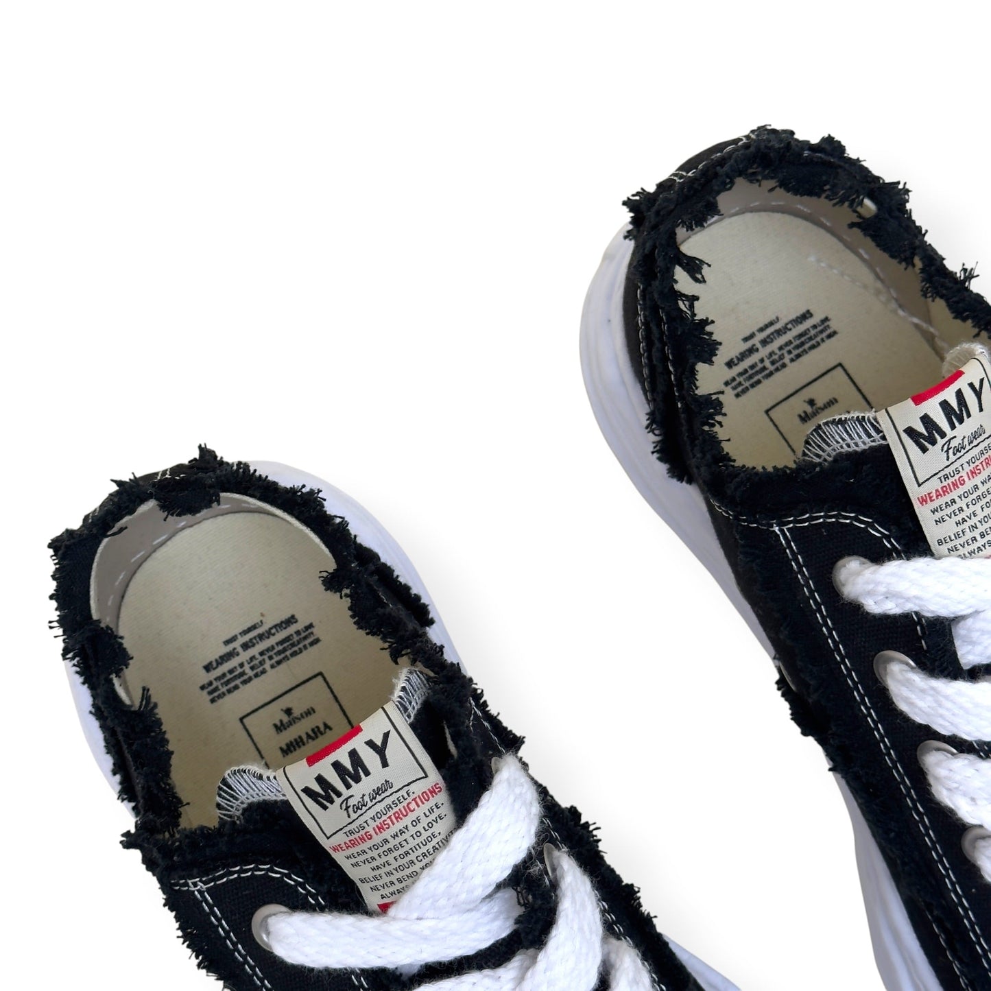 MAISON MIHARA YASUHIRO HANK OG DISTRESSED SNEAKER BLACK / WHITE 45 / UK11 | UK 11, Black