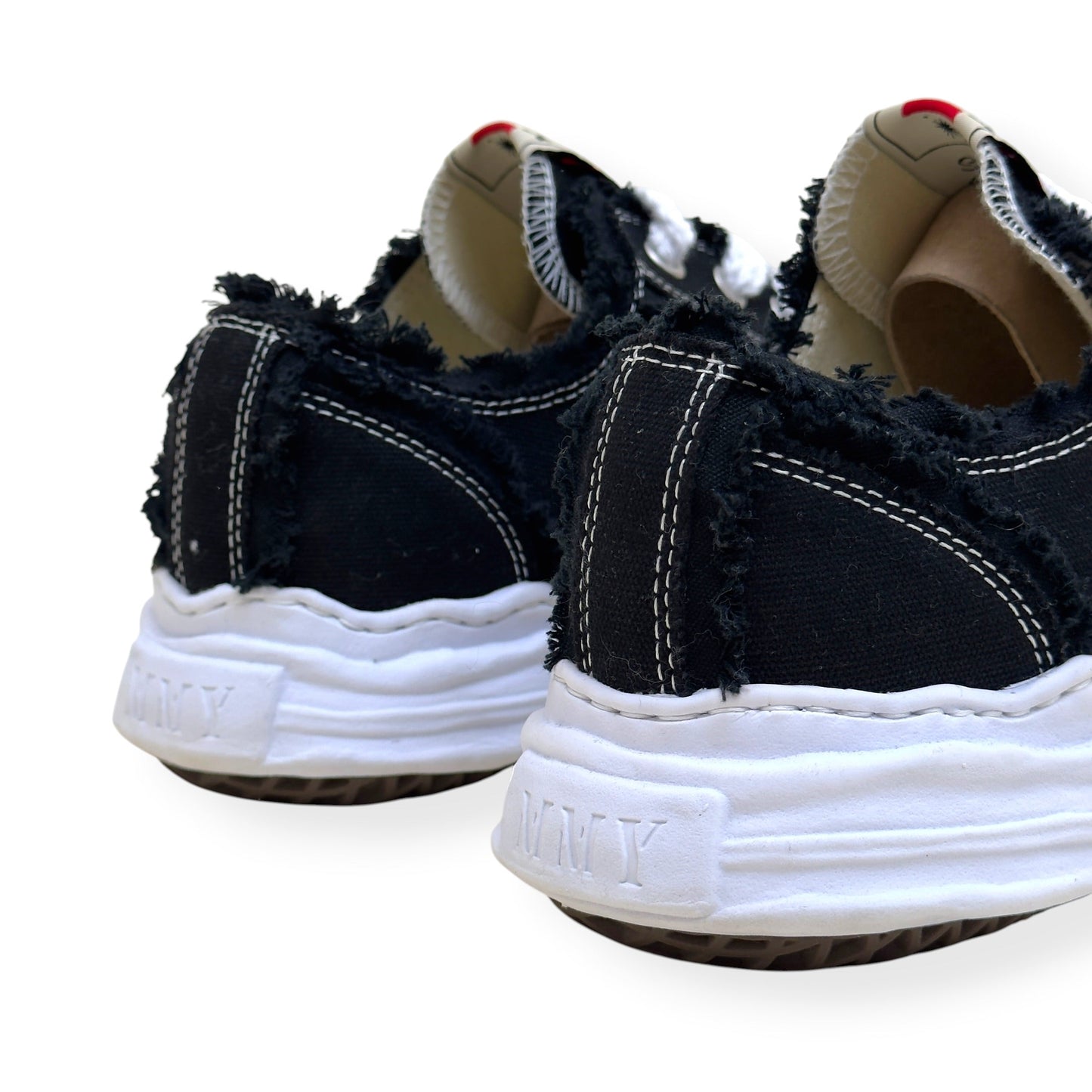 MAISON MIHARA YASUHIRO HANK OG DISTRESSED SNEAKER BLACK / WHITE 45 / UK11 | UK 11, Black