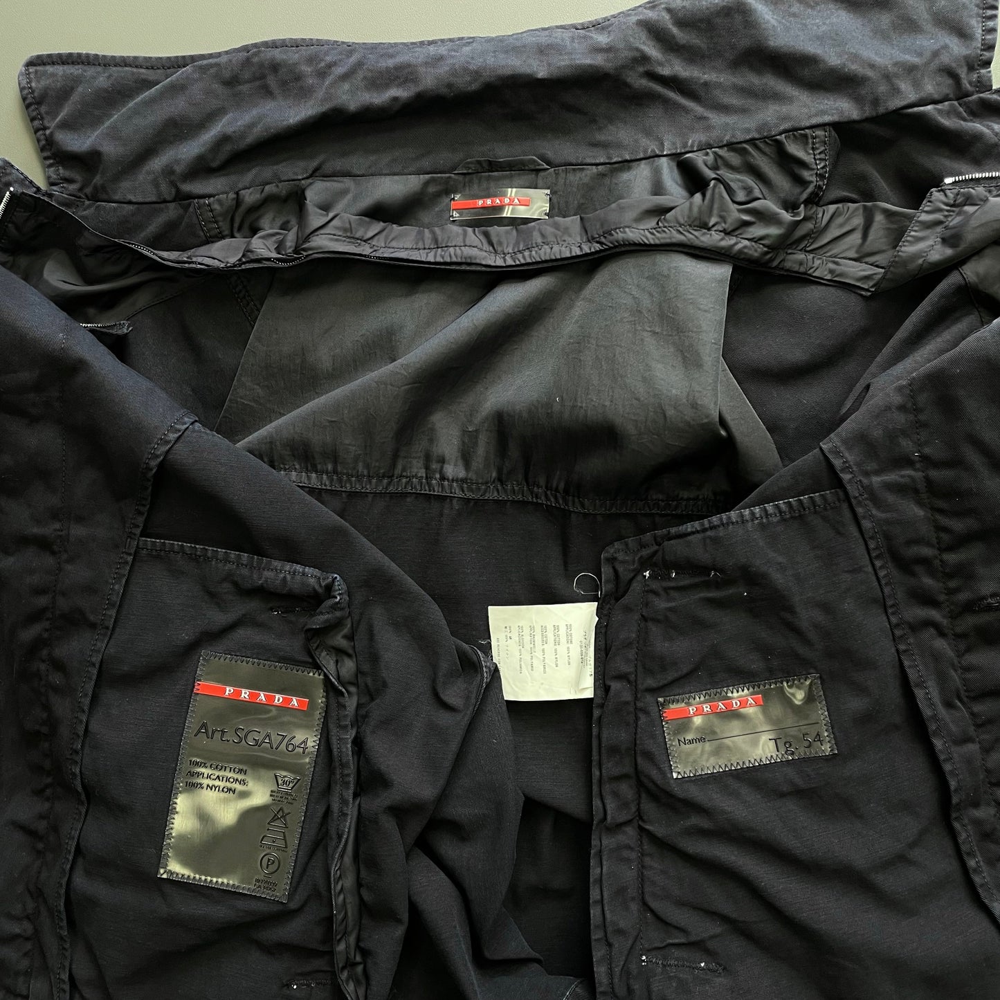 Prada Sport Navy 00s Multi-Pocket Jacket | X-Large, Navy