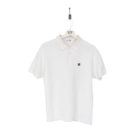 Issey Miyake Sport White Logo Polo