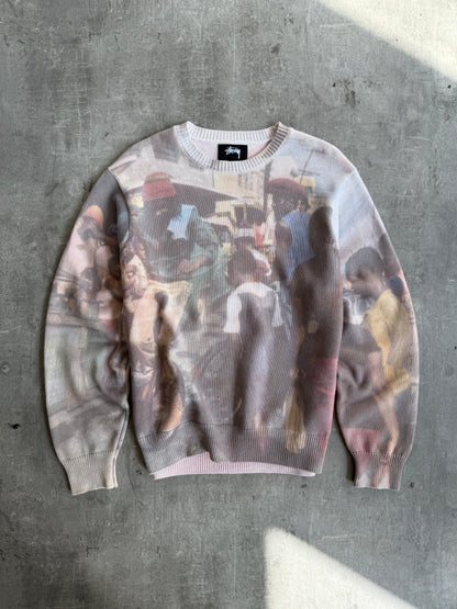 Stussy x Peter Tosh Printed Sweater | Medium, Multicoloured