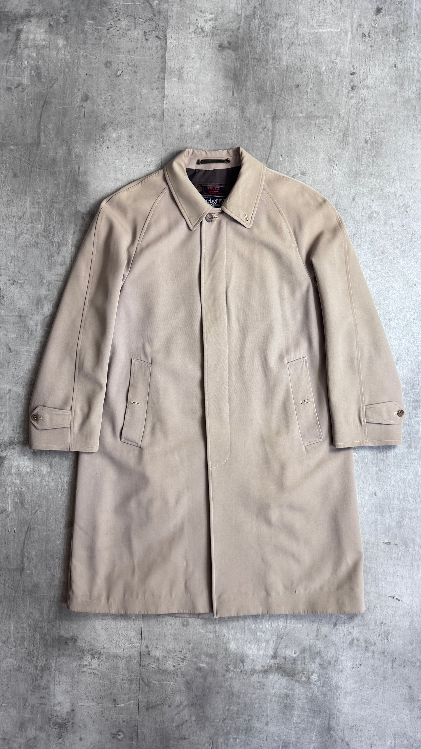 1990's Burberry Truzzi Burella Showerproof Trench Coat