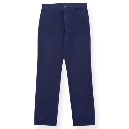 LOUIS VUITTON WATERCOLOUR MONOGRAM DENIM JEANS NAVY 36 / XL | XL, Navy