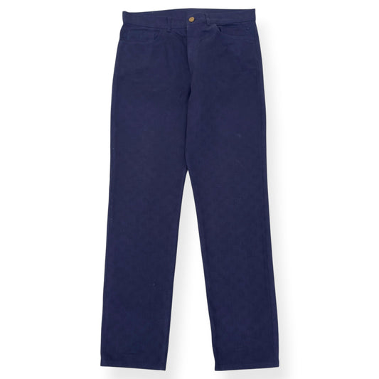 LOUIS VUITTON WATERCOLOUR MONOGRAM DENIM JEANS NAVY 36 / XL | XL, Navy