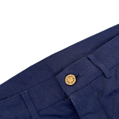 LOUIS VUITTON WATERCOLOUR MONOGRAM DENIM JEANS NAVY 36 / XL | XL, Navy