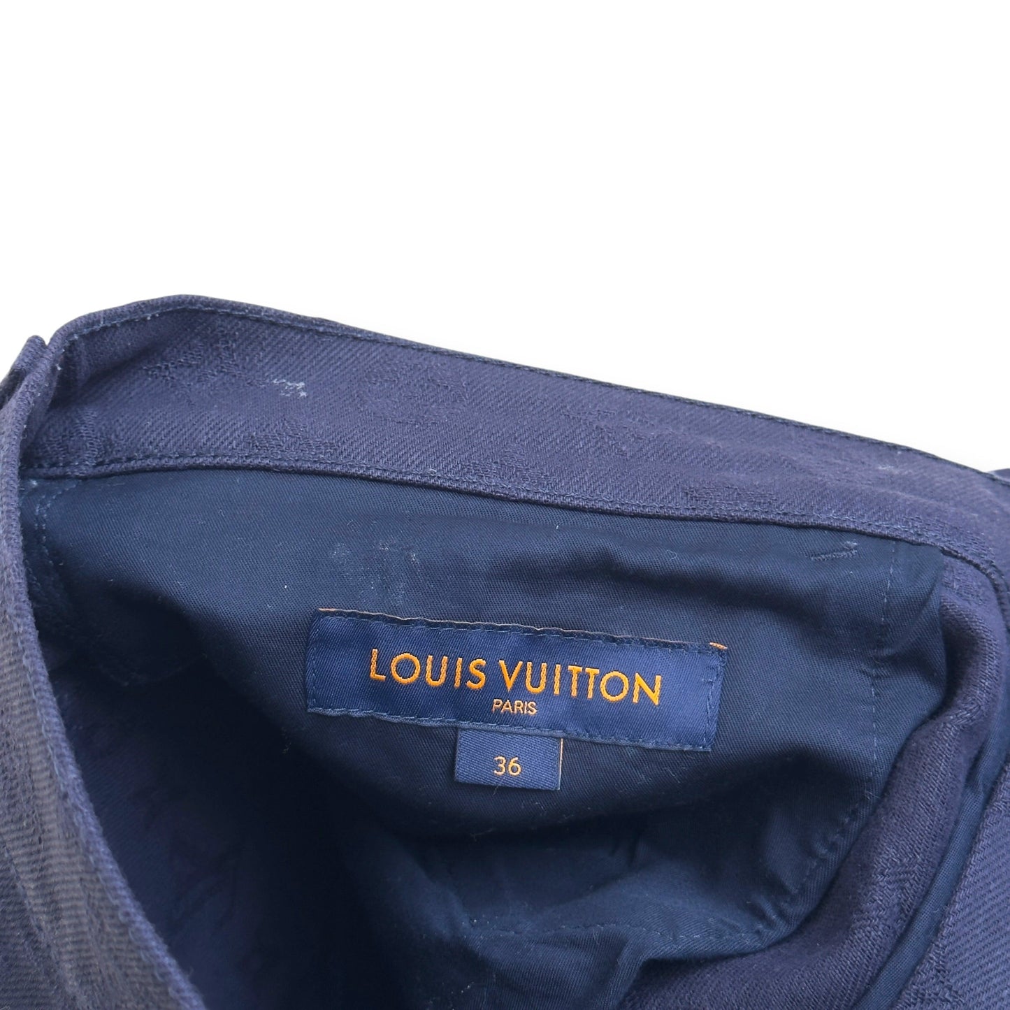 LOUIS VUITTON WATERCOLOUR MONOGRAM DENIM JEANS NAVY 36 / XL | XL, Navy
