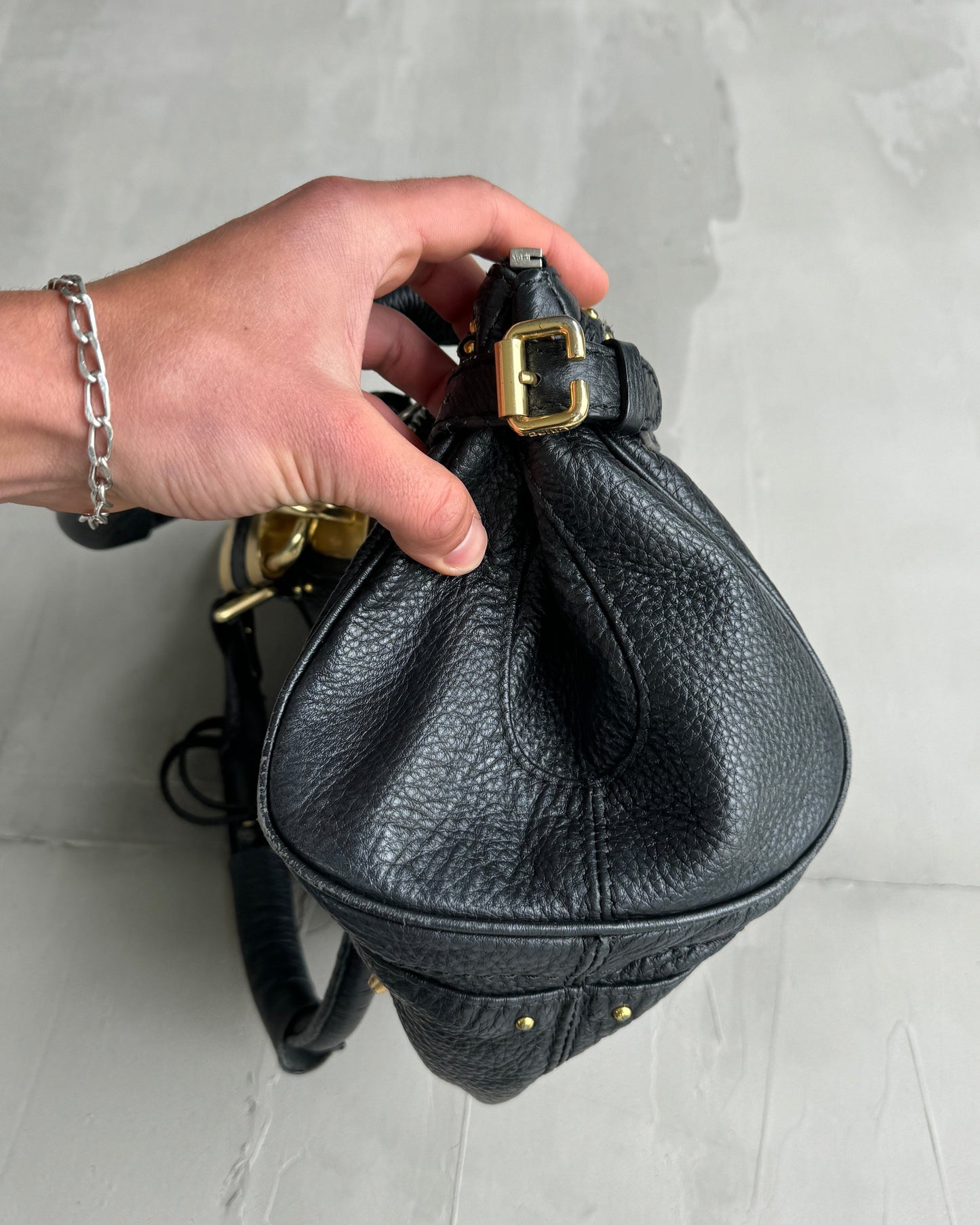 CHLOE BY PHOEBE PHILO BLACK LEATHER PADDINGTON BAG | O/S, Black