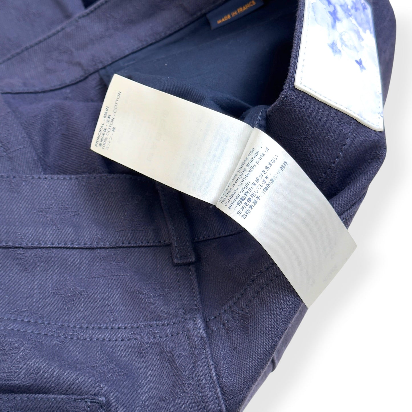 LOUIS VUITTON WATERCOLOUR MONOGRAM DENIM JEANS NAVY 36 / XL | XL, Navy