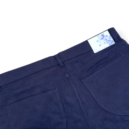 LOUIS VUITTON WATERCOLOUR MONOGRAM DENIM JEANS NAVY 36 / XL | XL, Navy