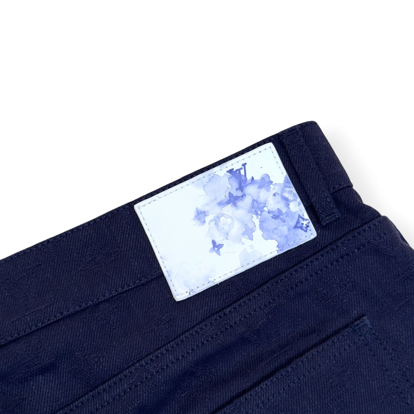 LOUIS VUITTON WATERCOLOUR MONOGRAM DENIM JEANS NAVY 36 / XL | XL, Navy