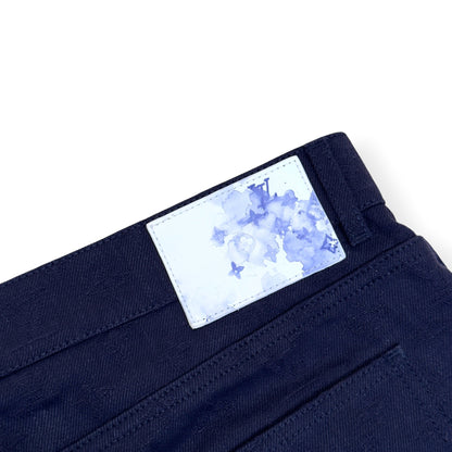 LOUIS VUITTON WATERCOLOUR MONOGRAM DENIM JEANS NAVY 36 / XL | XL, Navy