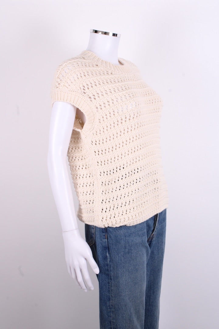 Eleventy S/S Jumper Cream L | O/S, Cream