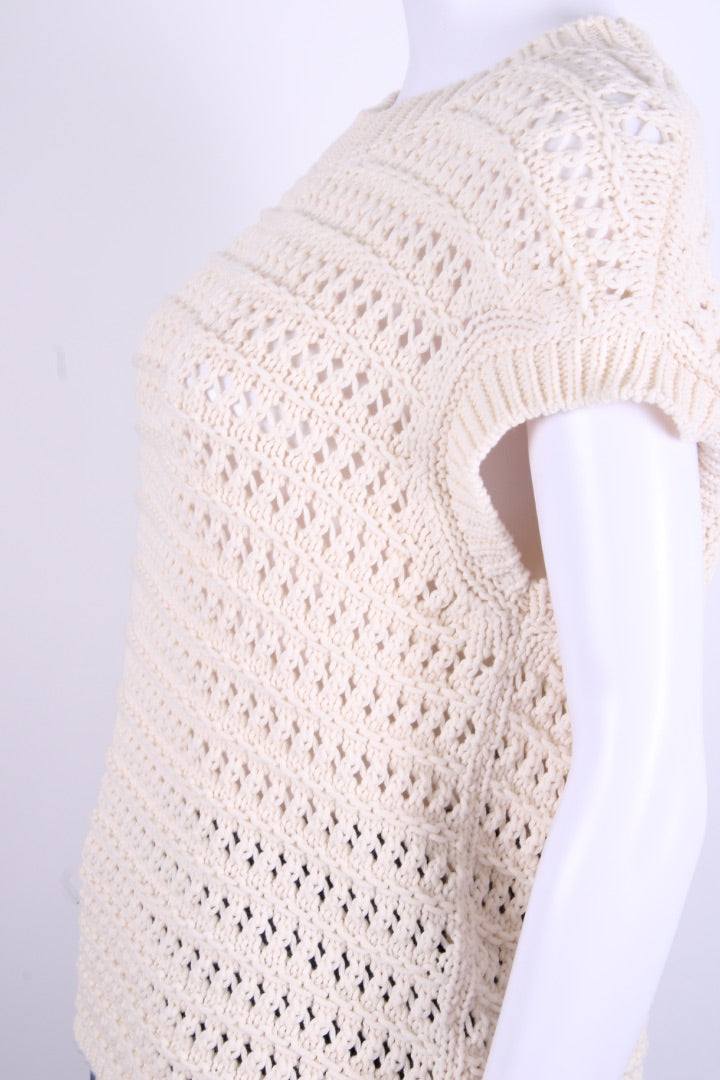 Eleventy S/S Jumper Cream L | O/S, Cream