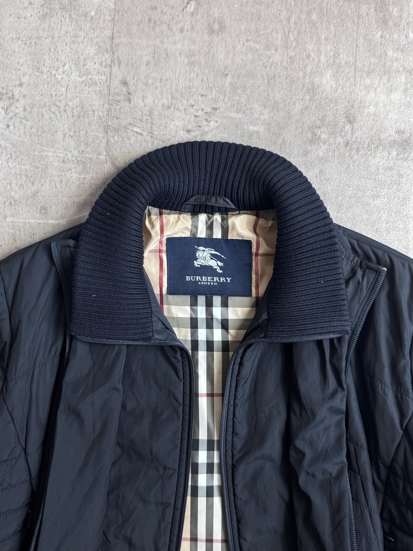 Burberry Double Layer Nova Check Lined Insulated Jacket