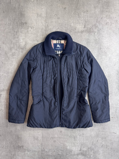 Burberry Double Layer Nova Check Lined Insulated Jacket