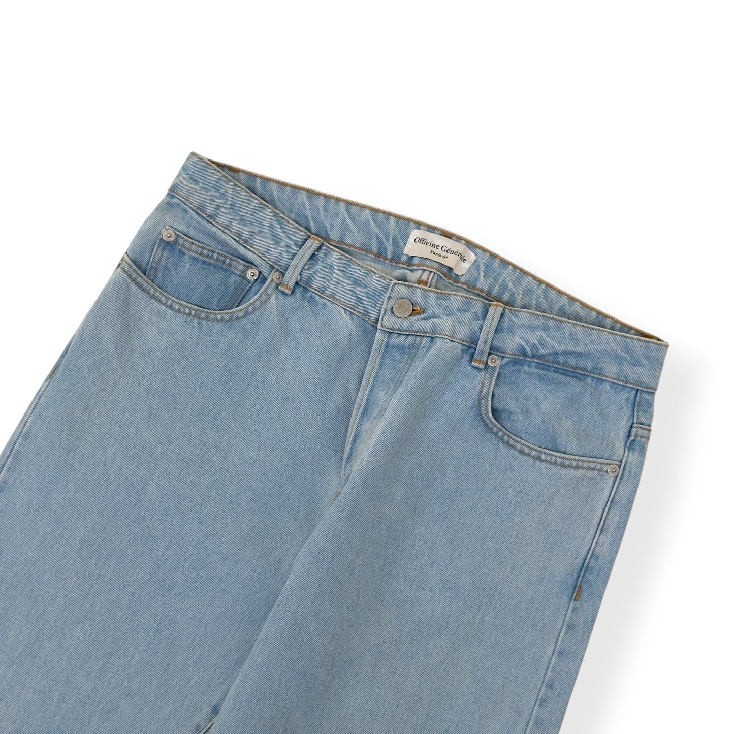 OFFICINE GÉNÉRALE JAM STRAIGHT LEG JEANS LIGHT BLUE 32 / S | Small, Blue